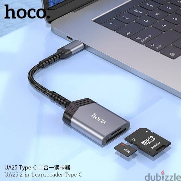 UA25.2-in-1. usb-c to sd/tf. otg card reader. 1