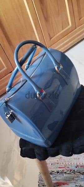 FurLa bags made in Italy candy Gloss Blue green 7