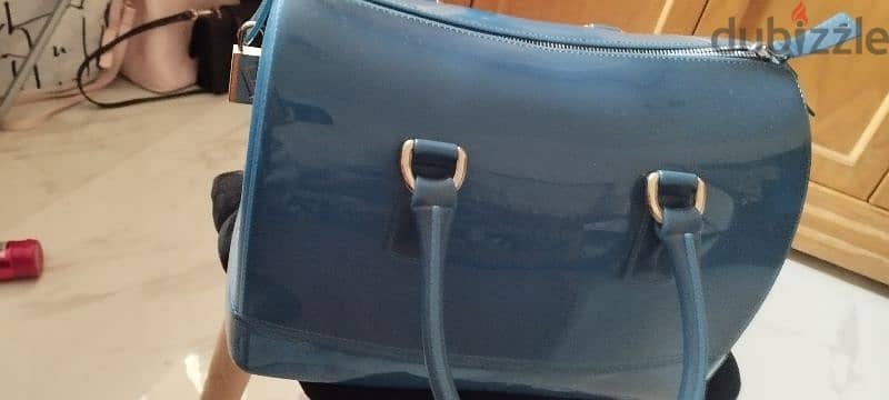 FurLa bags made in Italy candy Gloss Blue green 9