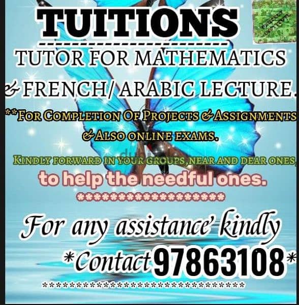 TUITIONS BY QUALIFIED TEACHER AT YOUR RESIDENCE:97863108 0