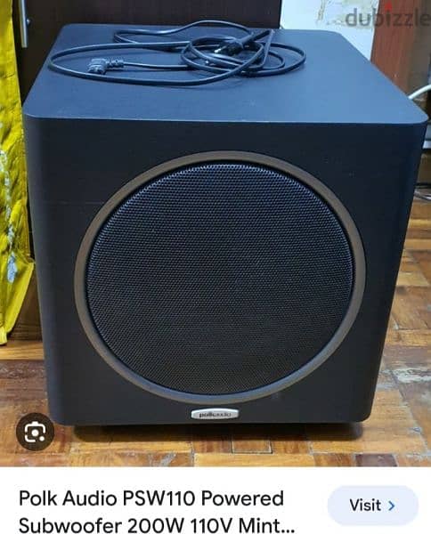 Polk best sale subwoofer psw110