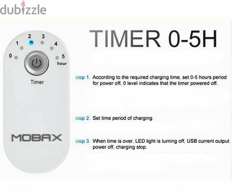 Mobax Timer Home Charger 2 USB Ports 2