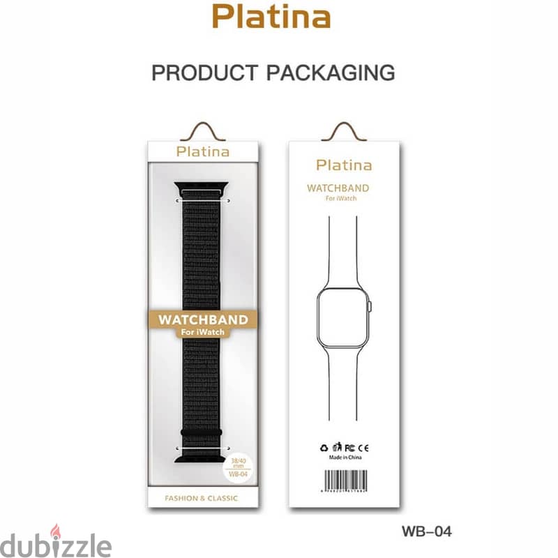 Platina WB-04 Woven Nylon Band For Apple Watch 42mm 3