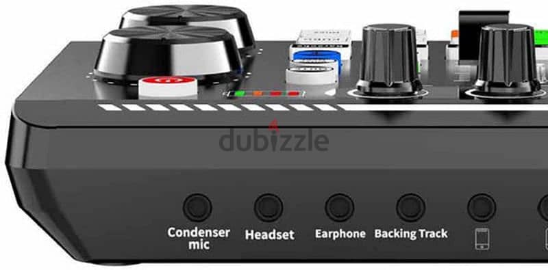Live Sound Mixer Audio Interface, Audio Mixer for Streaming, 4