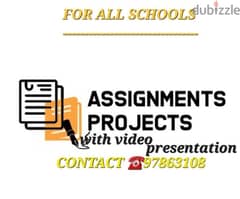 ASSINGMENTS & PROJECTS   DONE FOR ALL BILLINGUAL SCHOOLS 97863108