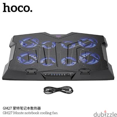 GM27.8 fans laptop cooler with 6 level air  adjustment