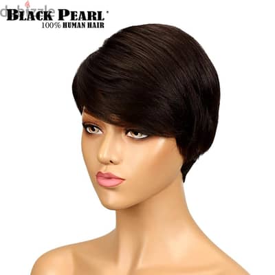 new short wig باروكه شعر طبيعي قصيره