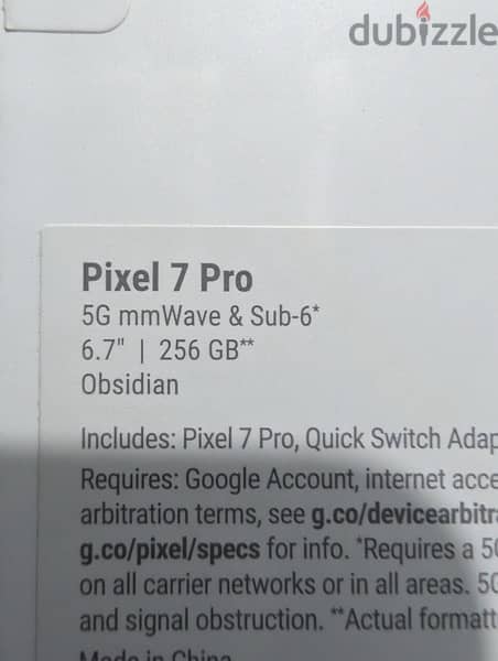 Obsidian Black Google Pixel 7 Pro (256Gb). 8