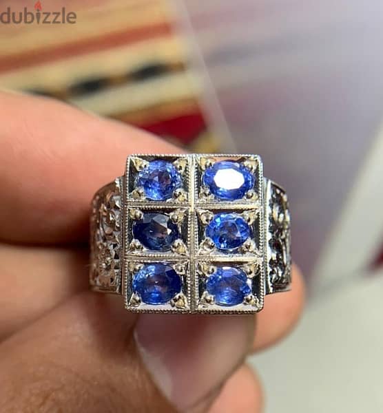cylone  Natural sapphire  Ring 1