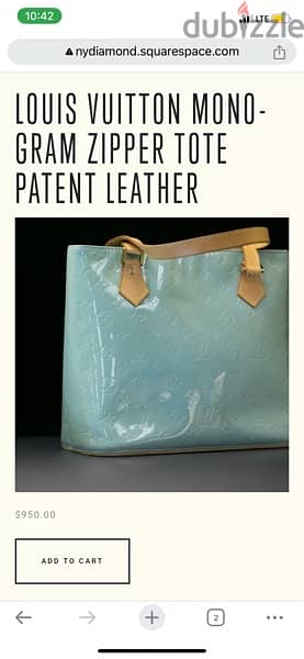 authentic lv Hoxton verses leather light blue 4