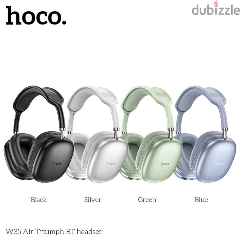 Hoco W35 Air Wireless Bluetooth Headphones Black 4