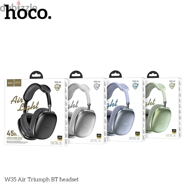 Hoco W35 Air Wireless Bluetooth Headphones Black 6