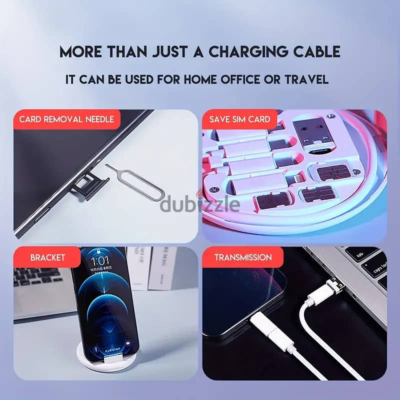 6 in 1 60W Multifunctional Data Cable Storage Box Set 3