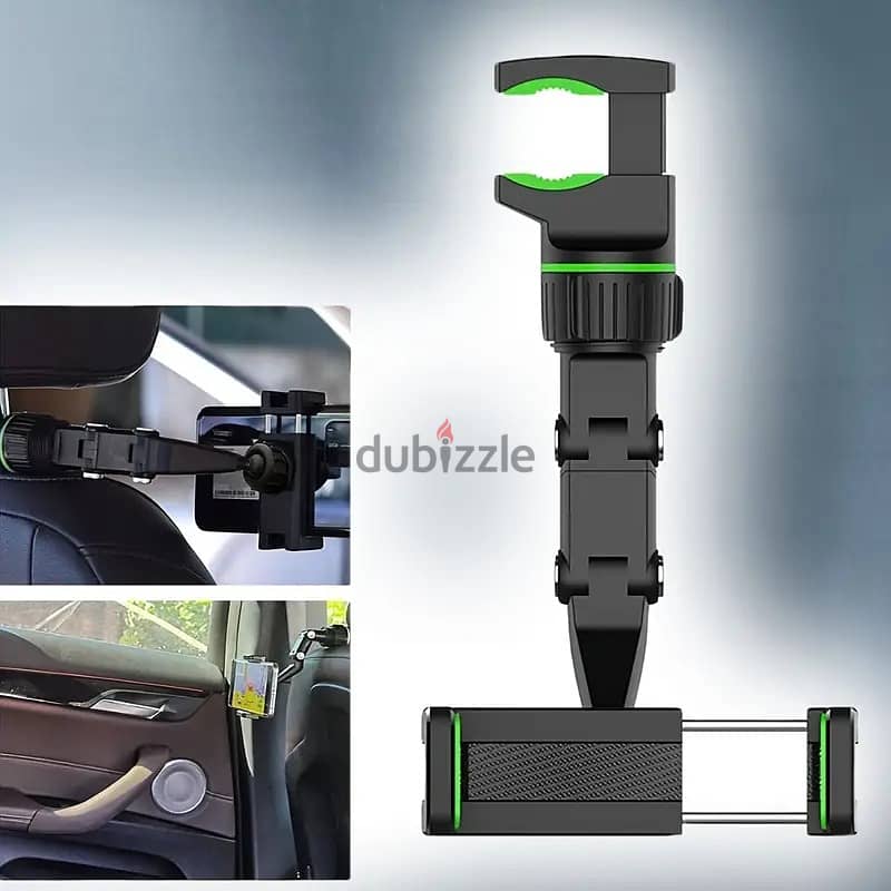 Car Rotating Rearview Mirror Mobile Holder 3