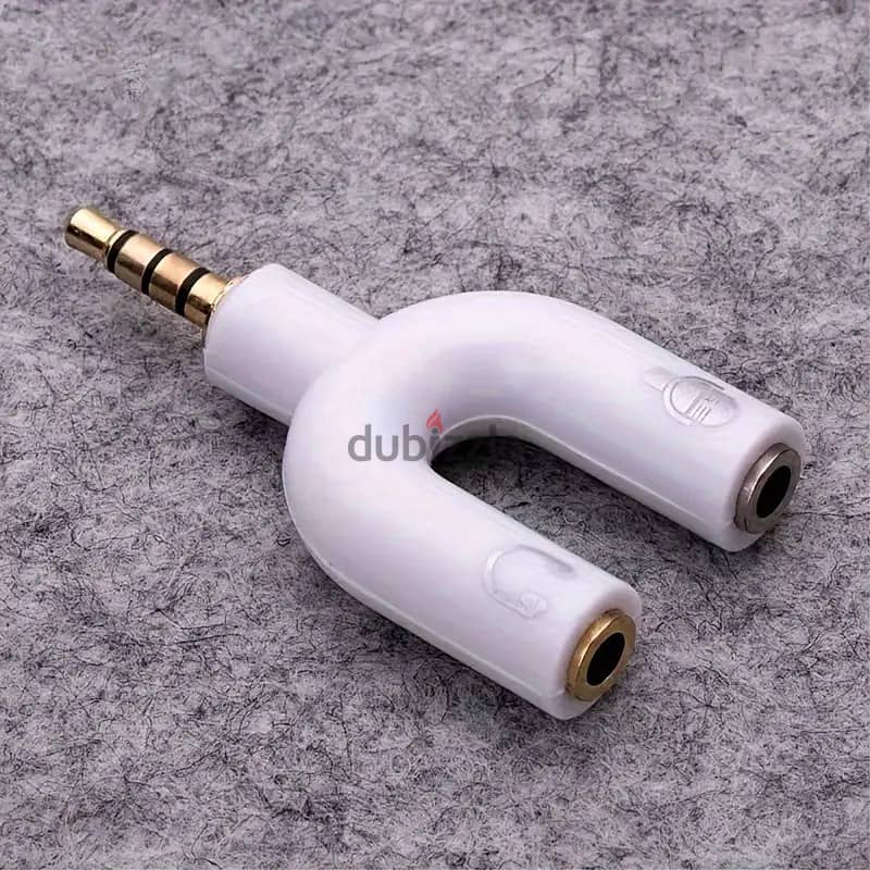 2 in 1 3.5mm Headphone And Microphone Adapter For Mobile Phone 3