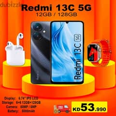 Redmi 13c 5G 12gb 128gb With Airpod And Smartwatch