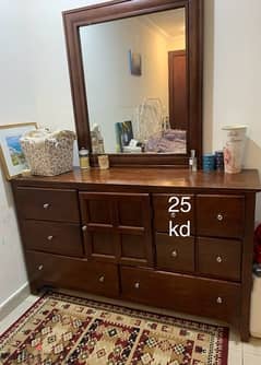dresser /mirror /2 bedside tables