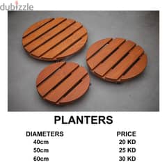 Portable Wooden Planter 0