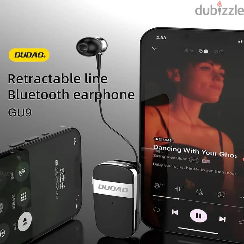 DUDAO GU9 One Click Retractable Bluetooth 1