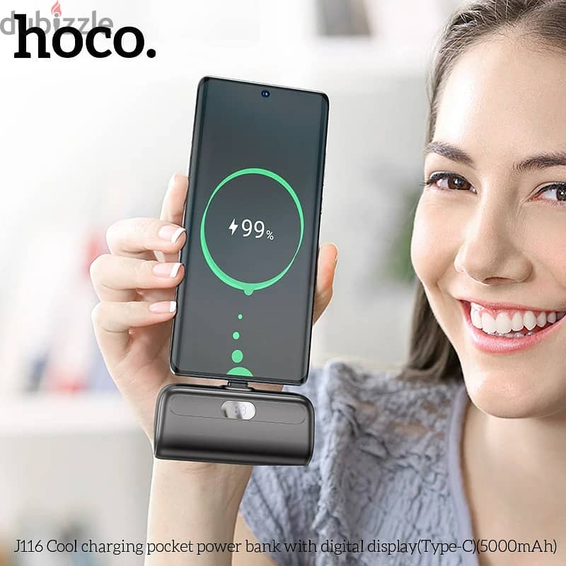 Hoco J116 Type C Pocket Power Bank 5000mAh 3