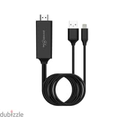 Porodo Blue Lightning With USB To HDMI Ultra HD Cable (2m) 0