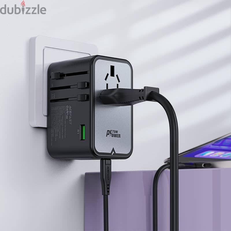 ACEFAST Z1 PD75W GaN Travel Charging Adapter 2