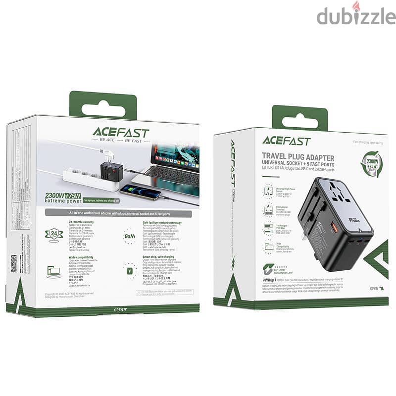ACEFAST Z1 PD75W GaN Travel Charging Adapter 5