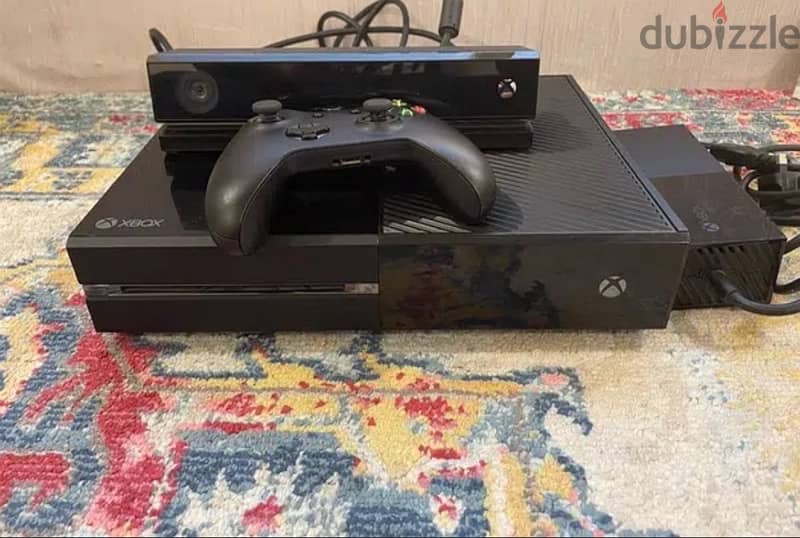 xbox one with kinect,controller,headpiece and rechargable battery 0