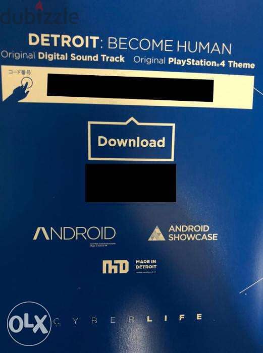 Detroit Digital Soundtrack & PS4 Theme - JAPAN PSN CODE ONLY 1