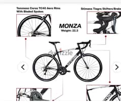 Tommaso Monza Endurance Aluminum Road Bike, Carbon Fork, Shimano Tiagr