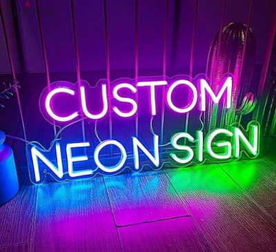 customised neon sign bord any name design