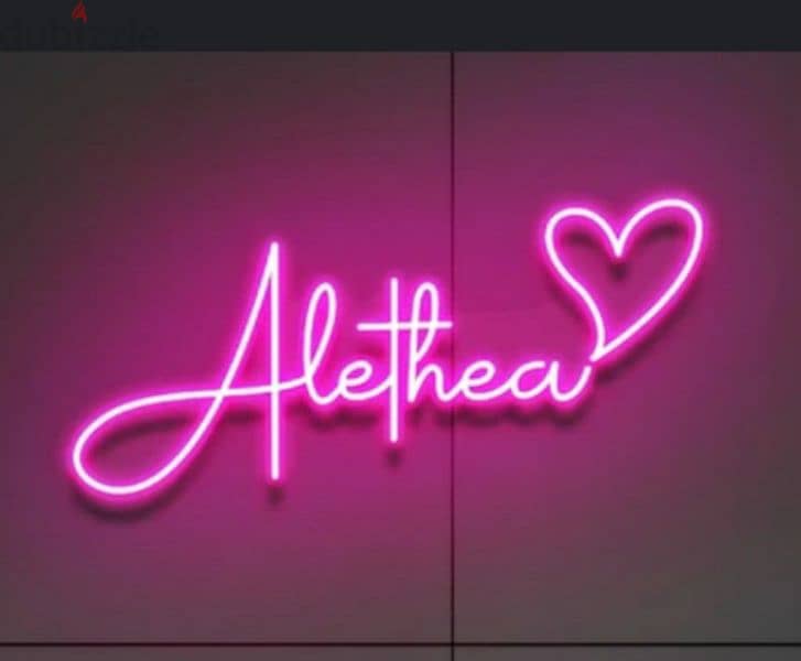customised neon sign bord any name design 2