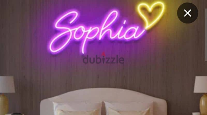 customised neon sign bord any name design 7
