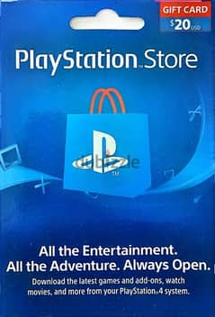 Playstation store $20 Gift card