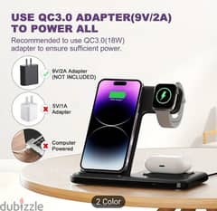 3 in 1 wireless charger for iphone & android