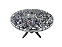 Round Spiral Foliage Dining Table