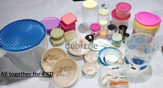 Plastic containers - for kitchen stuffs