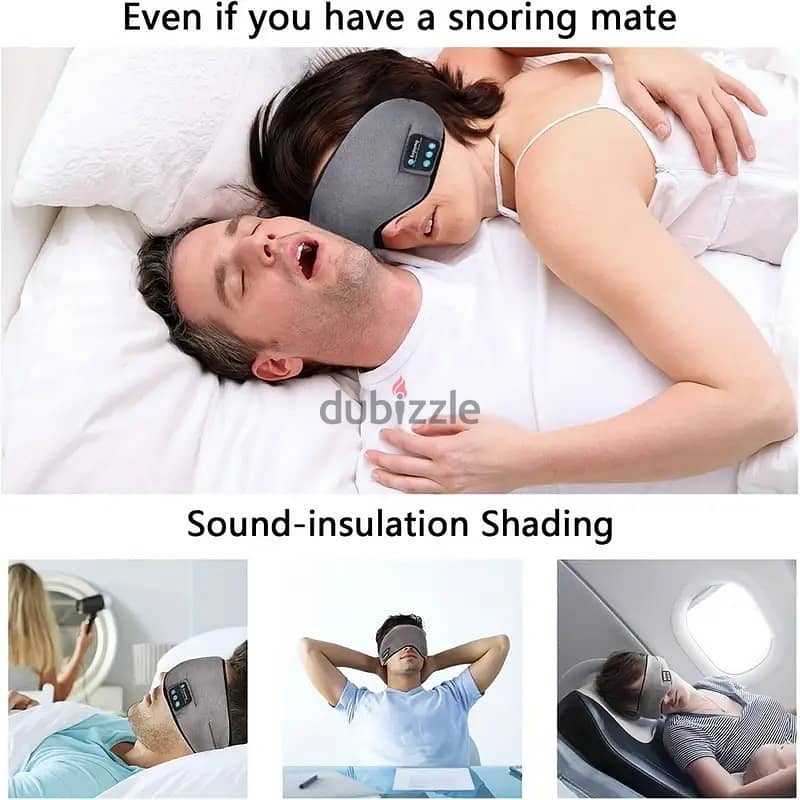 Wireless Sleeping Mask Headset With Built-in Speakers 5