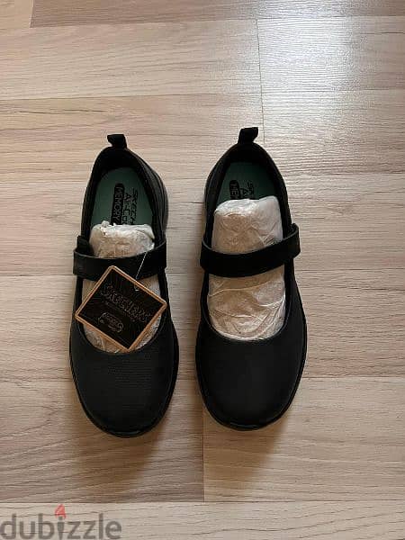 Skechers Girls Black School Shoes 1