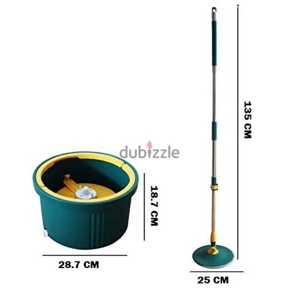 Mop bucket set decontamination separation absorbent mop 4