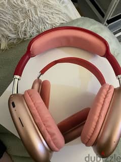 apple headphones lookalike pink n red