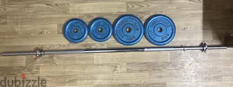 Bar with weights20kg
