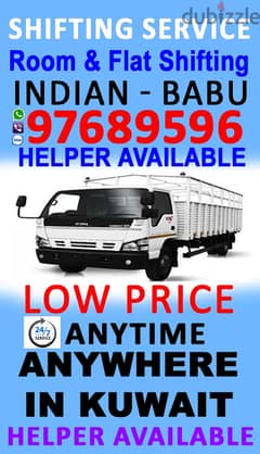 Pack and moving Room flat shfting half lorry service 97689596