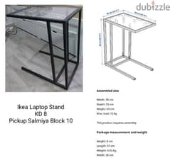 Ikea Laptop stand. . glass