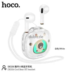 Hoco DES36 TWS Cool Bear Wireless Headset 0