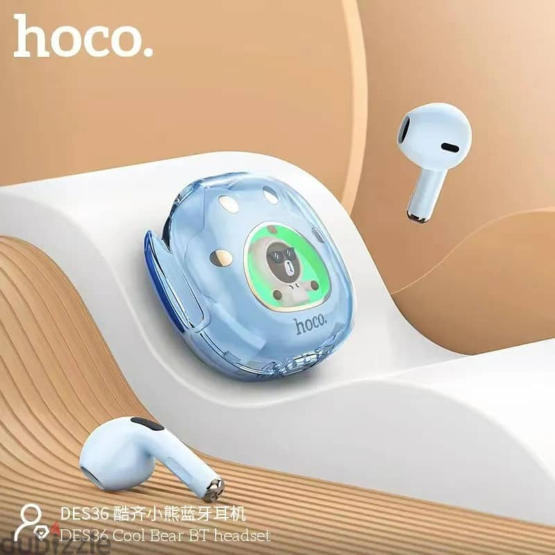 Hoco DES36 TWS Cool Bear Wireless Headset 1