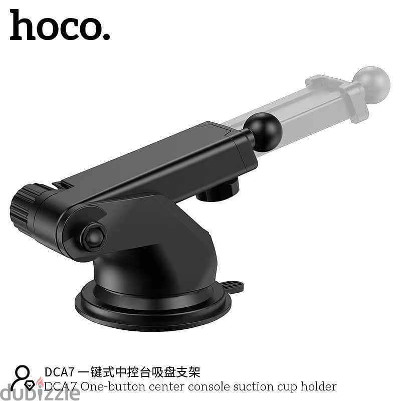Hoco DCA7 Car Dashboard & Console Mobile Holder With Suction Cap 6