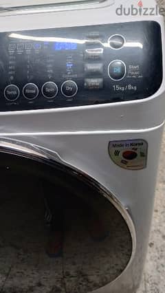 Daewoo full automatic washing machine 15 kg full dry