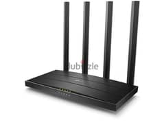 TP-Link Archer C6 Wireless Router - 1200 Mbps / WAN / LAN / Black (NEW