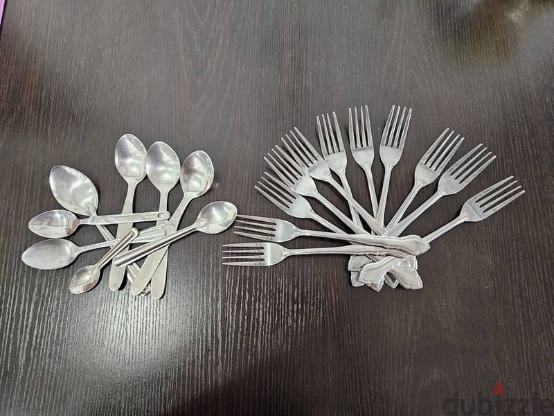 Stainless Steel Forks and Spoons 0